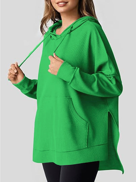 Damen Oversized Kapuzenpullover Nord Taschen