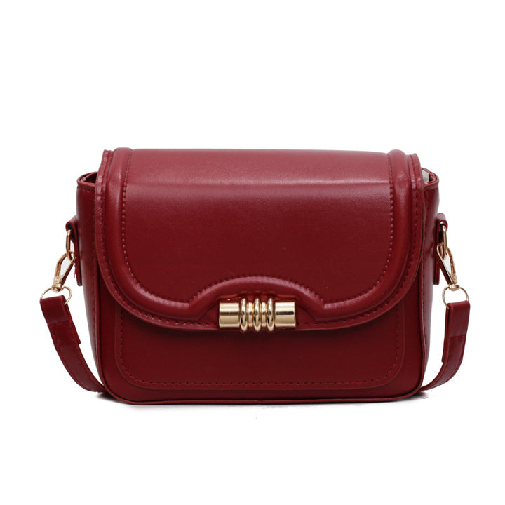 Damen elegante Umhängetasche mit strukturiertem Design und goldfarbenem Verschluss Nord Taschen