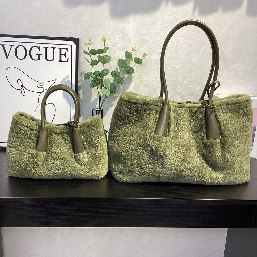 Damen gemütliche und stylische Filz-Shopper-Tasche Nord Taschen
