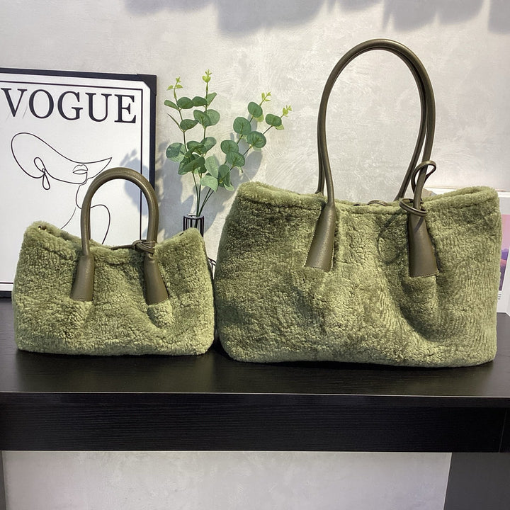 Damen gemütliche und stylische Filz-Shopper-Tasche Nord Taschen