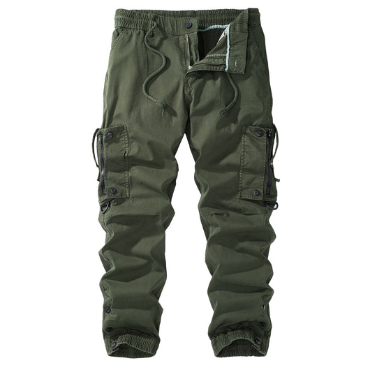 Herren Cargo-Jogginghose mit elastischem Bund, Reißverschluss-Cargotaschen und verstellbarem Saum Nord Taschen