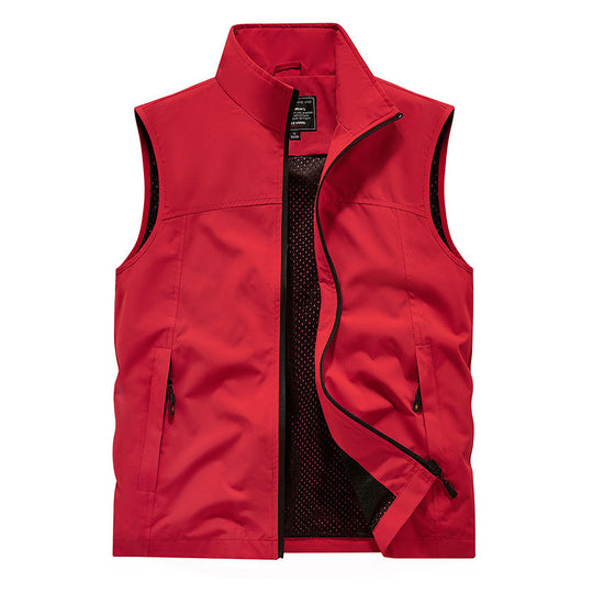 Herren Softshell-Weste mit Mesh-Innenfutter, windabweisend & Reißverschlusstaschen Nord Taschen