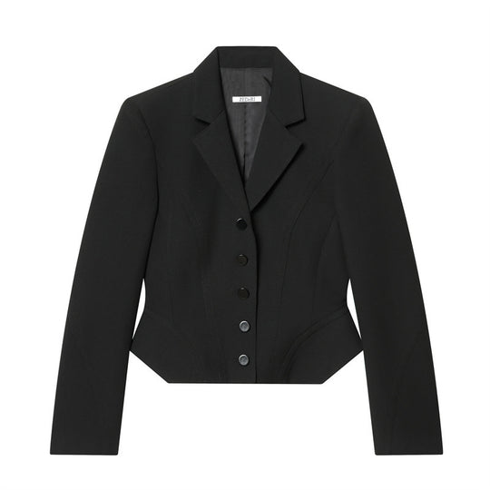 Damen Kurzblazer im Sculpted‑Look mit Wiener Nähten und figurformender Silhouette Nord Taschen