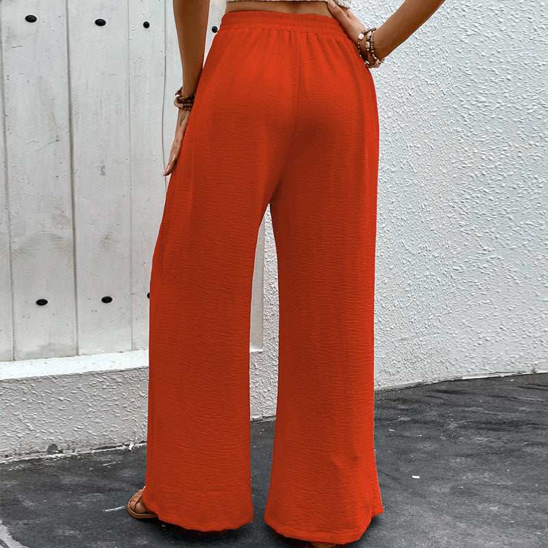 Damen Weitgriff Palazzo-Hose mit Schlitzen Nord Taschen