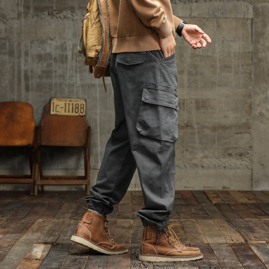 Herren Cargo-Joggerhose mit Utility-Taschen und elastischen Bündchen Nord Taschen