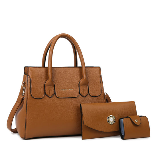 Damen elegante Handtasche mit praktischer Fächerausstattung Nord Taschen
