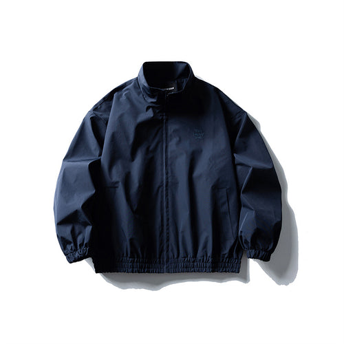 Herren Windbreaker-Jacke im Boxy‑Schnitt mit Stehkragen und elastischem Saum Nord Taschen
