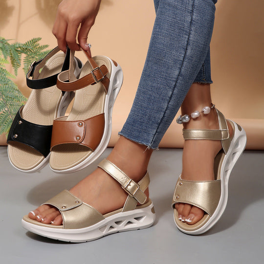 Damen Komfortable Sandalen mit gepolstertem Fußbett und verstellbarem Riemendesign Nord Taschen