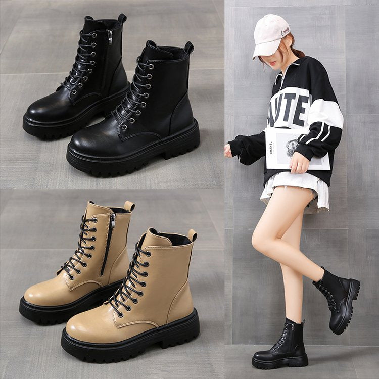 Damen Schnürstiefel mit robustem Profil und modischer Schnürung - Vittorelli