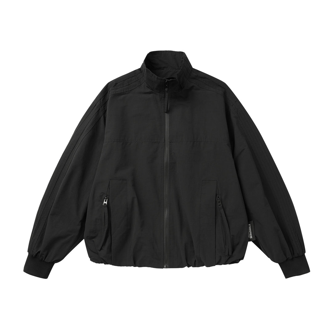 Unisex Leichter Windbreaker‑Blouson mit hohem Stehkragen und Funktionstaschen Nord Taschen
