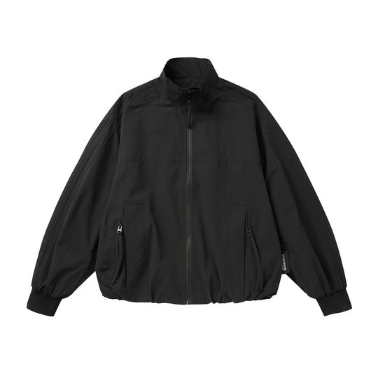 Unisex Leichter Windbreaker‑Blouson mit hohem Stehkragen und Funktionstaschen Nord Taschen