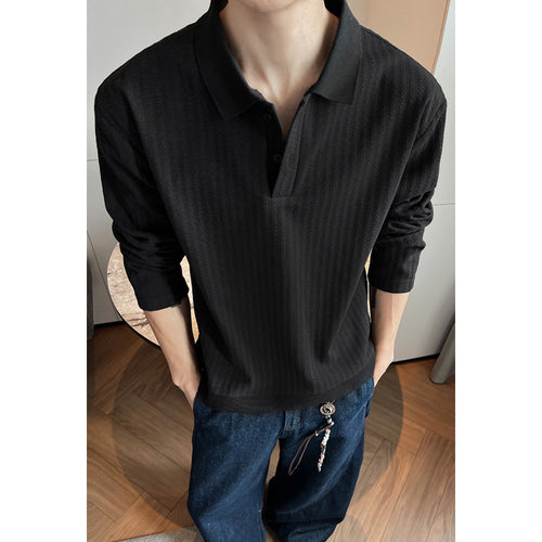 Herren Modischer Langarm-Pullover mit strukturiertem Design Nord Taschen