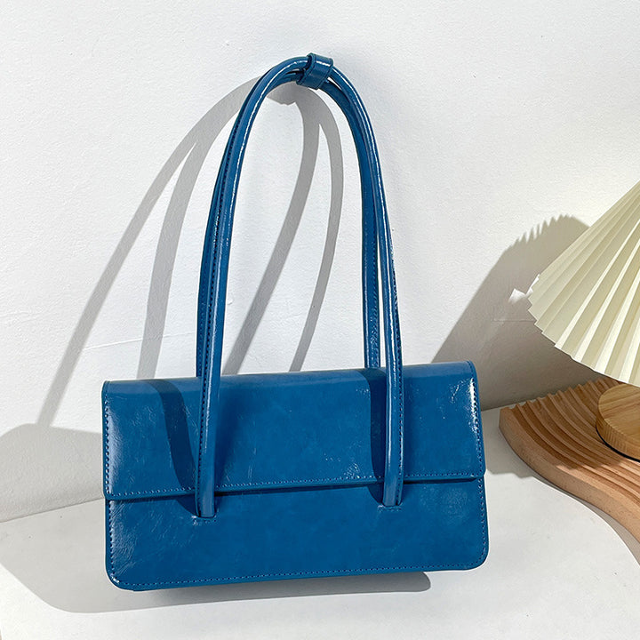 Damen Henkeltasche mit strukturiertem Kunstleder und elegantem Klappenverschluss Nord Taschen