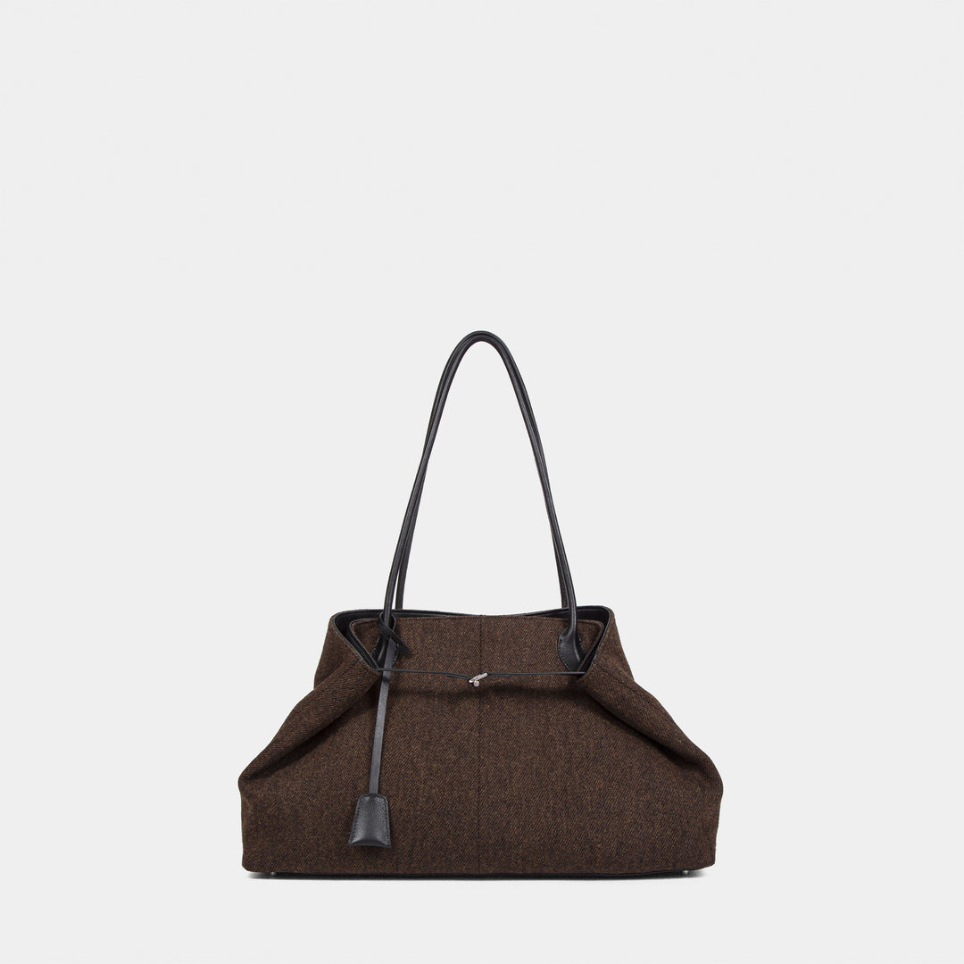 Damen stilvolle Tragetasche aus hochwertigem Textil und Leder Nord Taschen