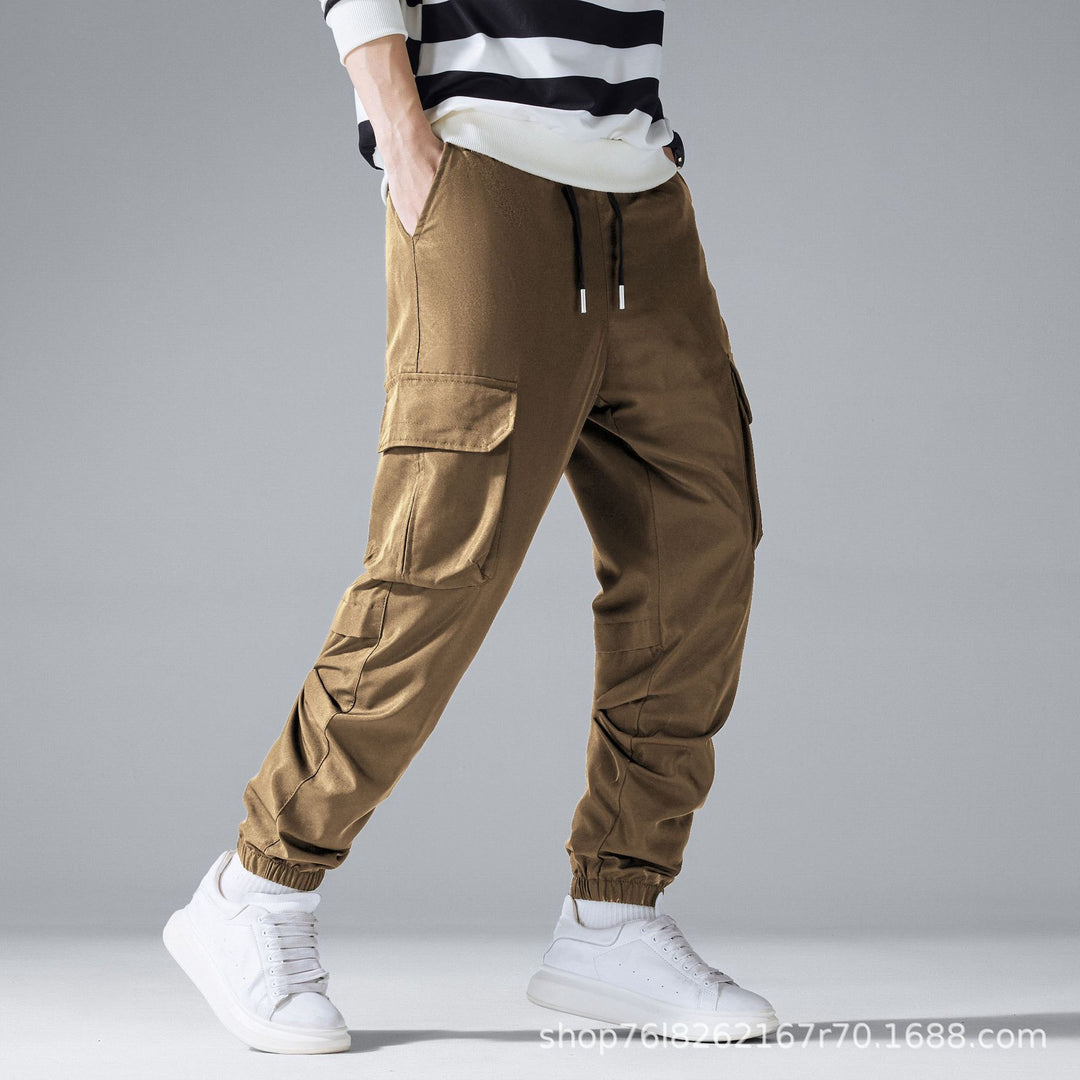 Herren Cargo-Jogginghose mit Tunnelzug, elastischen Knöchelbündchen & Mehrfachtaschen Nord Taschen