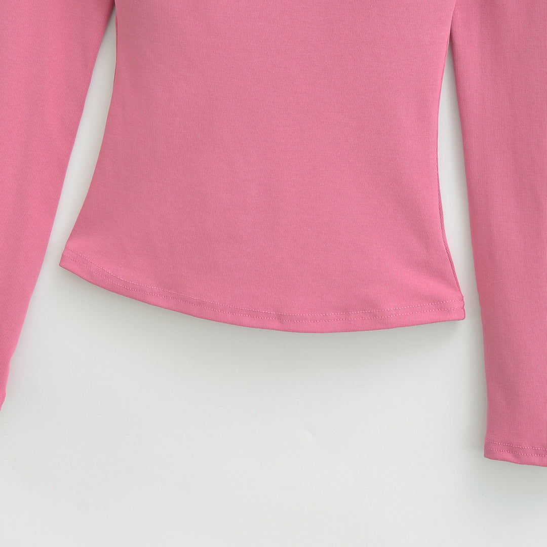 Damen Enganliegendes Off-Shoulder Longsleeve aus Stretch-Jersey Nord Taschen