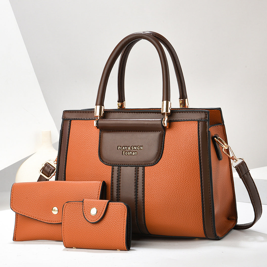 Damen Handtasche mit abnehmbarer Clutch und praktischen Fächern Nord Taschen