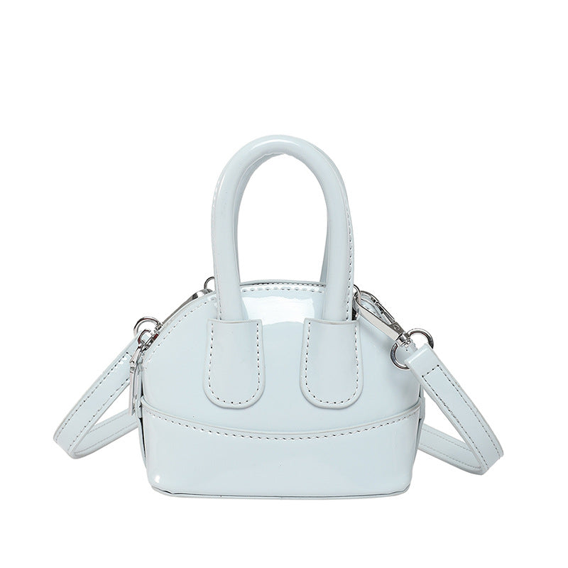 Damen Mini-Handtasche mit elegantem Hochglanz-Finish und abnehmbarem Schulterriemen Nord Taschen