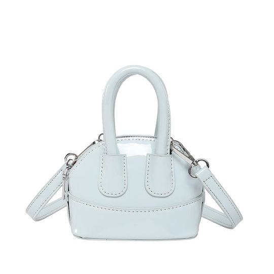 Damen Mini-Handtasche mit elegantem Hochglanz-Finish und abnehmbarem Schulterriemen Nord Taschen