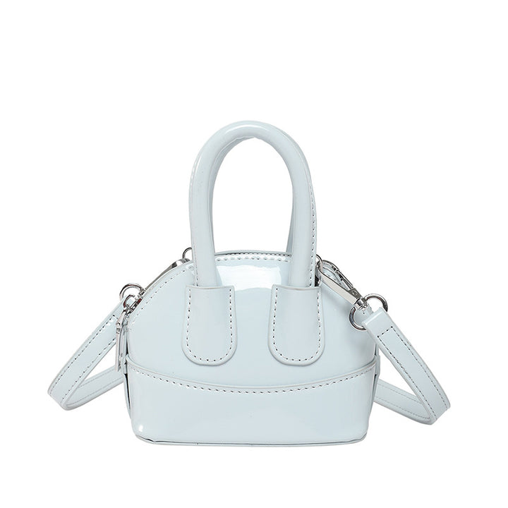Damen Mini-Handtasche mit elegantem Hochglanz-Finish und abnehmbarem Schulterriemen Nord Taschen