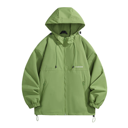 Herren Tech-Kapuzenwindbreaker mit verstellbarem Saum und wasserabweisender Membran Nord Taschen