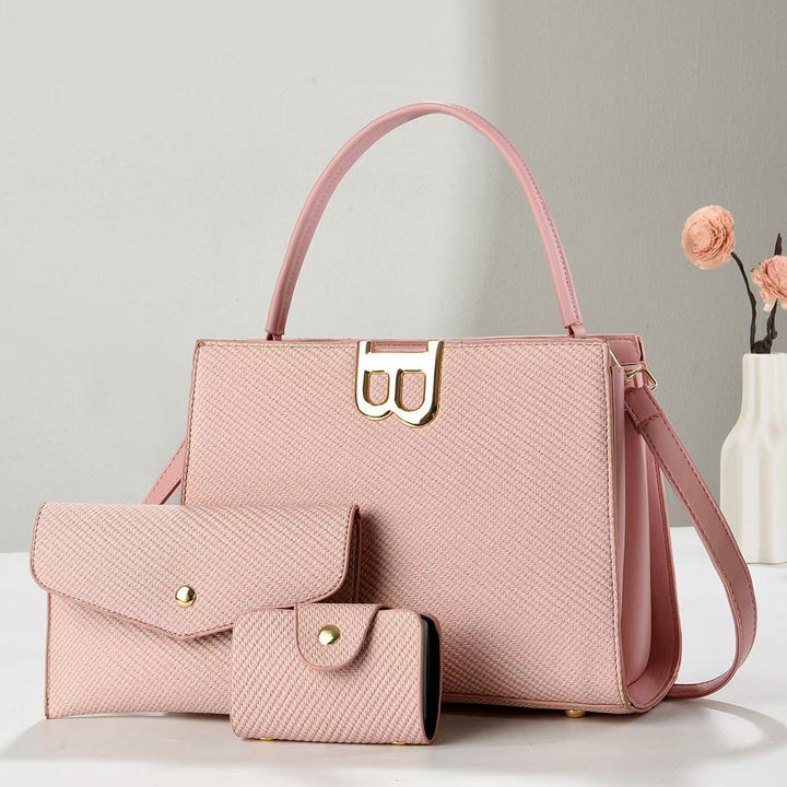 Damen elegante Handtasche mit abnehmbaren Accessoires Nord Taschen