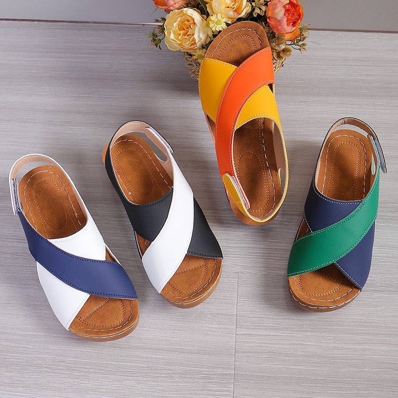 Damen Komfort-Sandalen mit anatomisch geformtem Fußbett und rutschfester Sohle