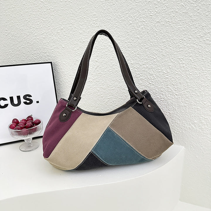 Damen moderne Schultertasche mit geometrischem Design Nord Taschen