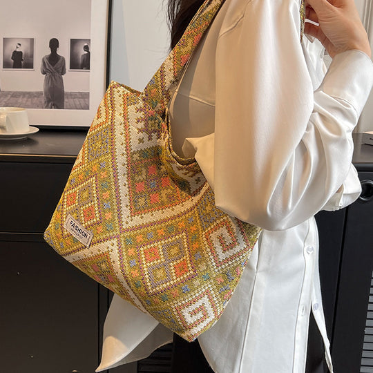 Damen Hobo-Tasche mit hochwertigem gewebtem Design Nord Taschen
