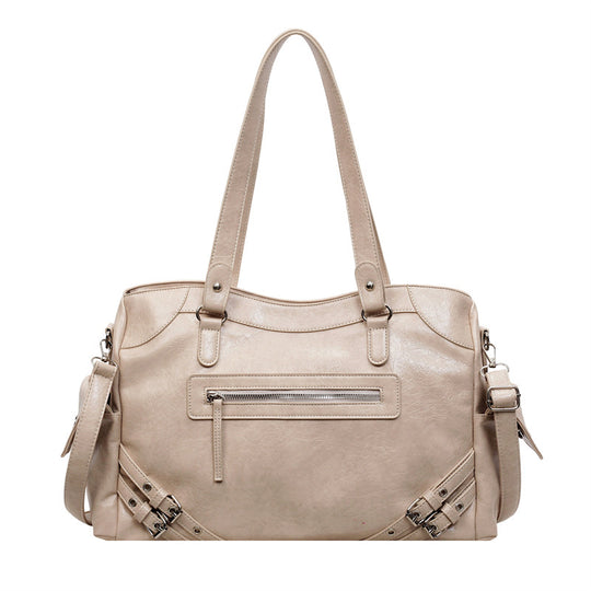 Damen modische Handtasche mit strukturierten Akzenten und praktischen Fächern Nord Taschen