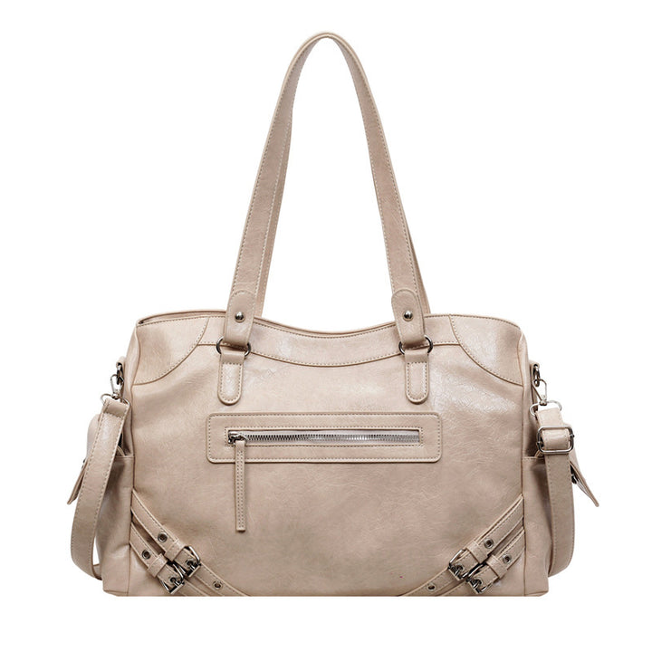 Damen modische Handtasche mit strukturierten Akzenten und praktischen Fächern Nord Taschen