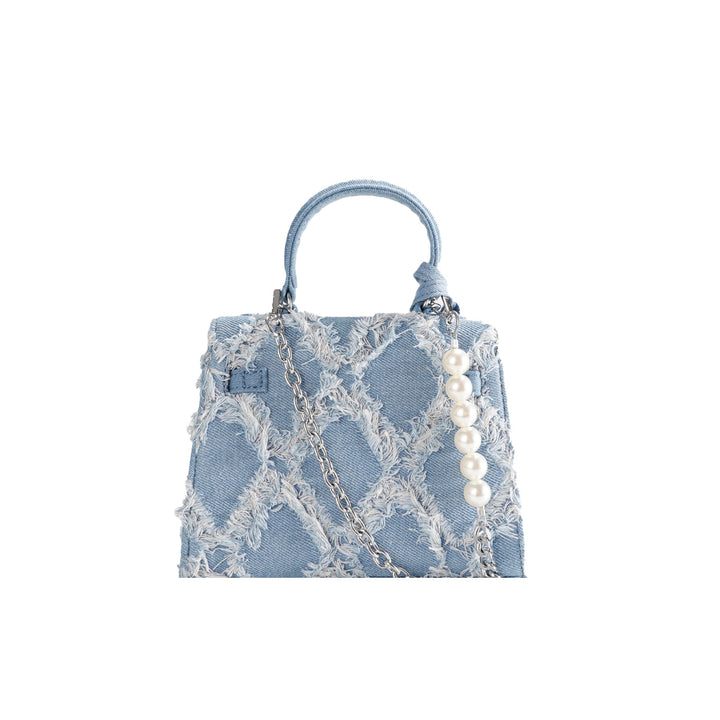Damen modische Denim-Handtasche mit auffälligem Design Nord Taschen