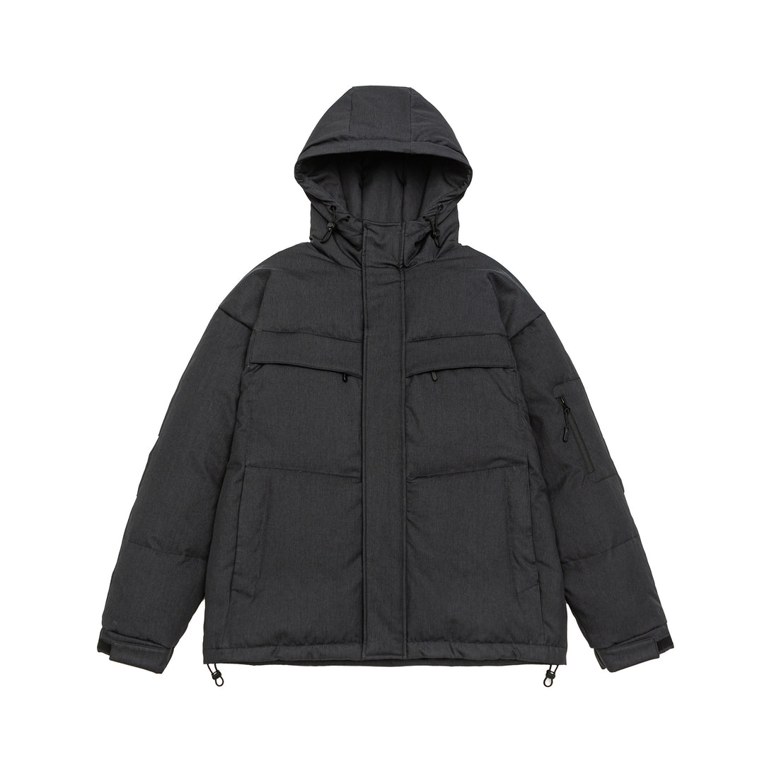 Herren Wattierte Winterparka mit Kapuze und Multitaschen Nord Taschen