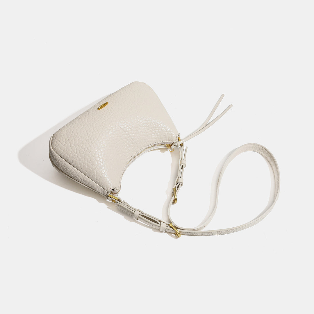 Damen Schultertasche mit strukturiertem Kunstleder und verstellbarem Schulterriemen Nord Taschen