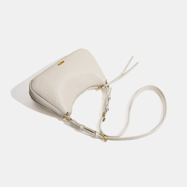Damen Schultertasche mit strukturiertem Kunstleder und verstellbarem Schulterriemen Nord Taschen