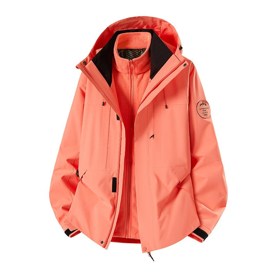 Herren Wetterfeste technische Softshell‑Trekkingjacke mit Kapuze und isolierendem Inneneinsatz Nord Taschen