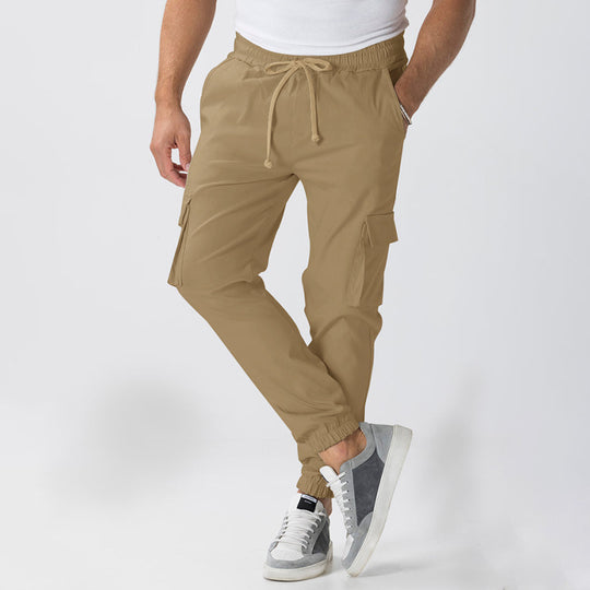 Herren Cargo-Jogginghose im Relaxed-Fit mit Kordelzug, elastischen Bündchen und Mehrfachtaschen Nord Taschen