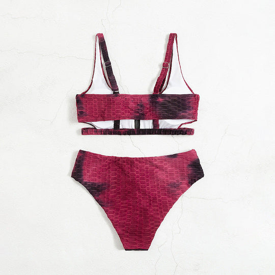 Damen Sportlicher Bikini mit innovativem Reißverschluss Nord Taschen
