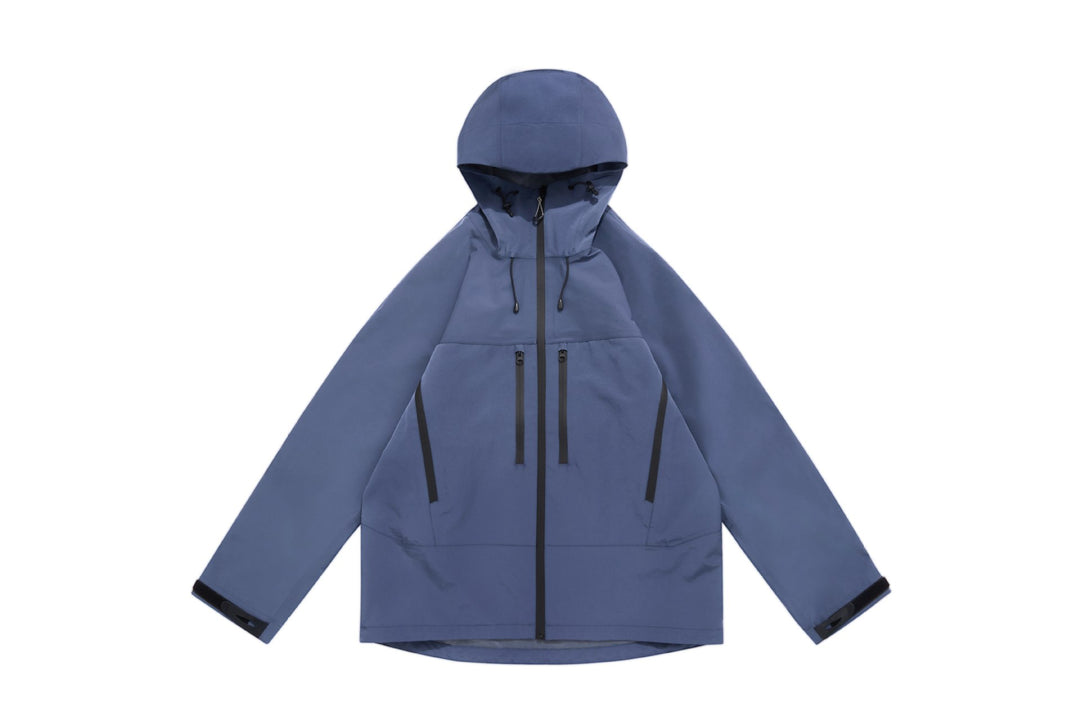 Unisex Technische Kapuzen-Outdoorjacke mit getapten Reißverschlüssen Nord Taschen