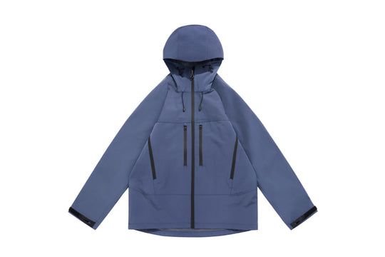 Unisex Technische Kapuzen-Outdoorjacke mit getapten Reißverschlüssen Nord Taschen