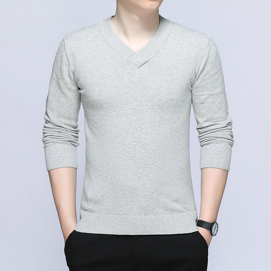 Herren Eleganter V-Ausschnitt Pullover Nord Taschen