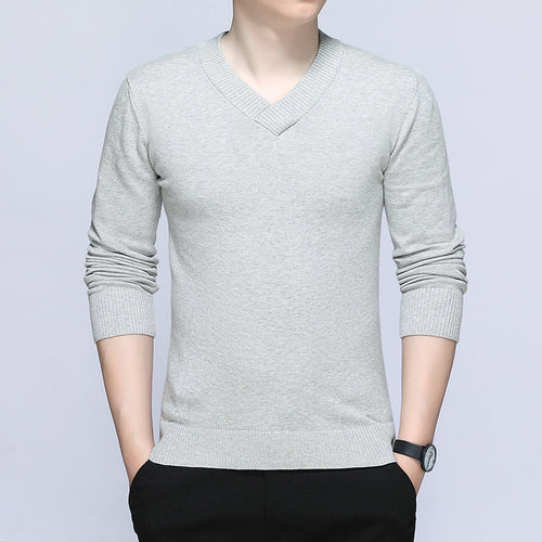 Herren Eleganter V-Ausschnitt Pullover Nord Taschen