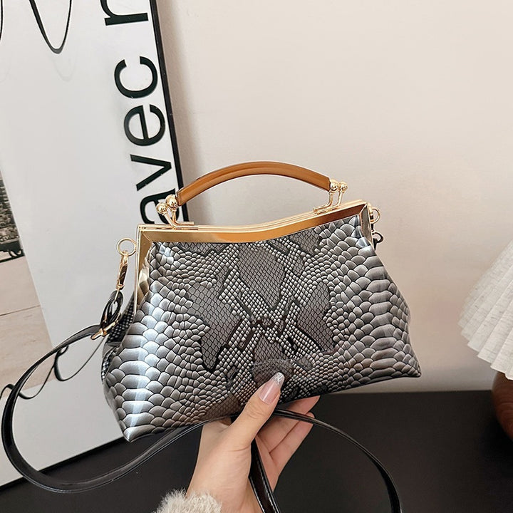Damen elegante Tote-Tasche im stilvollen Schlangenleder-Look Nord Taschen