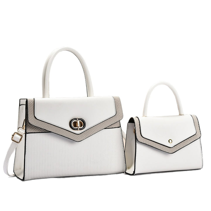 Damen elegantes Handtaschen-Set mit abnehmbarer Clutch Nord Taschen