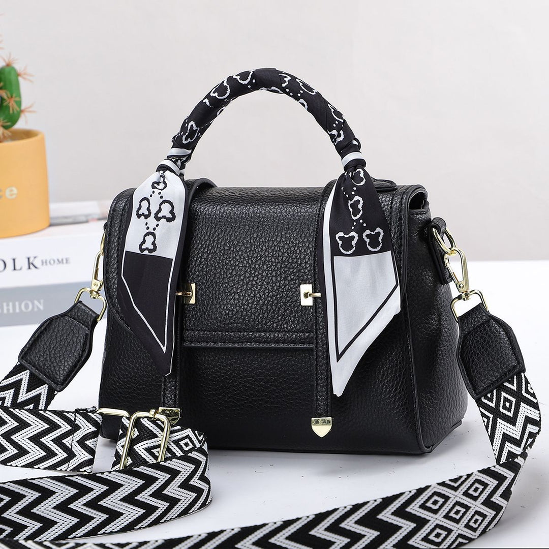 Damen Handtasche mit modischem Schal-Akzent Nord Taschen