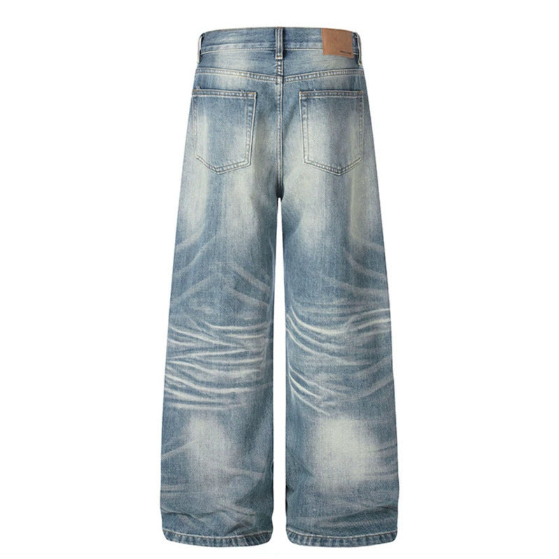 Damen weite High‑Waist Culotte-Jeans mit Used-Effekt Nord Taschen
