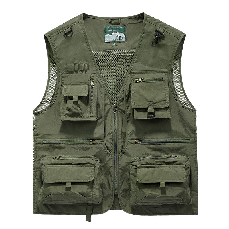 Herren Multifunktionale Anglerweste Nord Taschen 1788278683