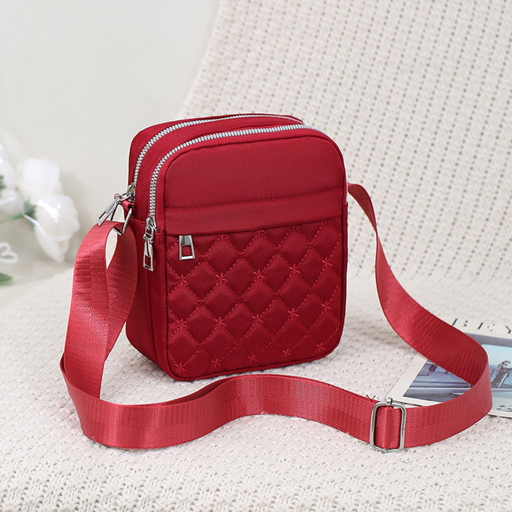 Damen multifunktionale Umhängetasche mit gestepptem Design Nord Taschen