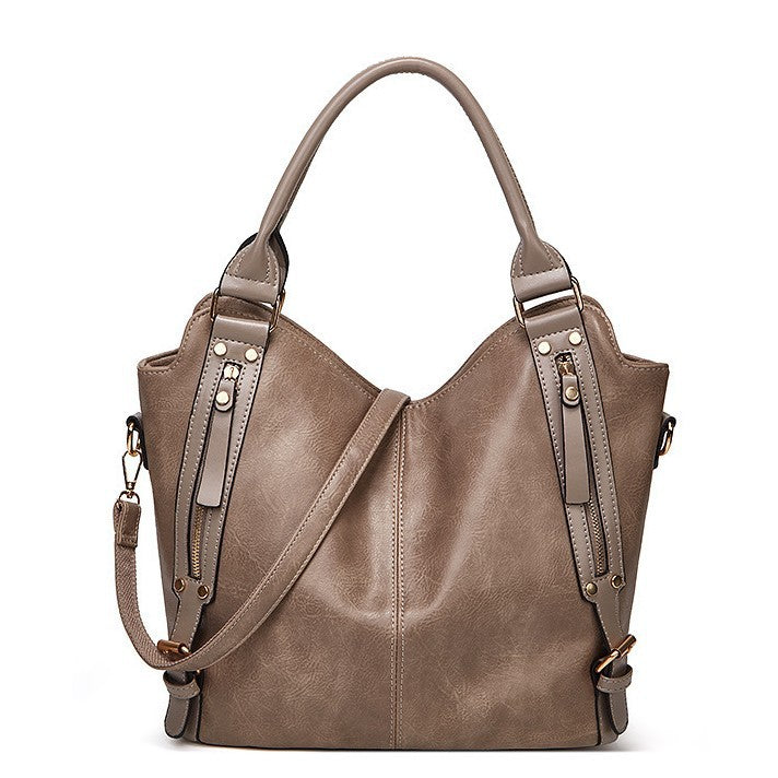Damen Hobo-Tasche mit praktischem Reißverschluss und luxuriösem Kunstleder Nord Taschen