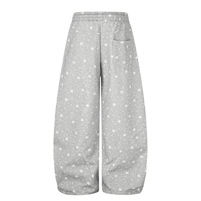 Damen Weite Palazzo-Loungehose mit Komfortbund, Tunnelzug und verstellbarem Saum Nord Taschen